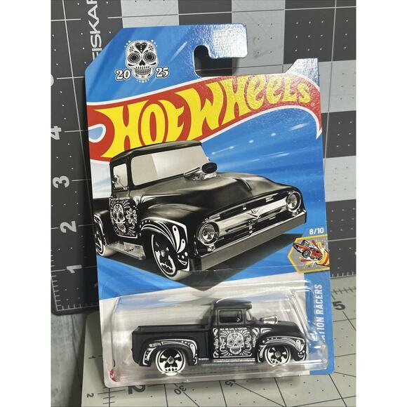 2025 HOT WHEELS CUSTOM '56 FORD TRUCK 8/10 Celebration Racers #233 NEW - Picture 1 of 9
